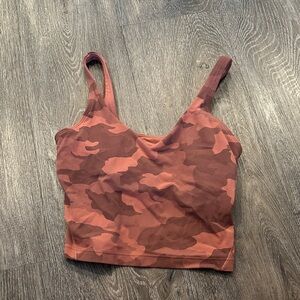 Lululemon size 0 Align Camo Rust Tank Top